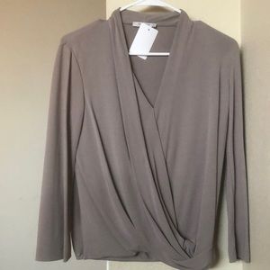 M.M Lafleur grey extra small blouse